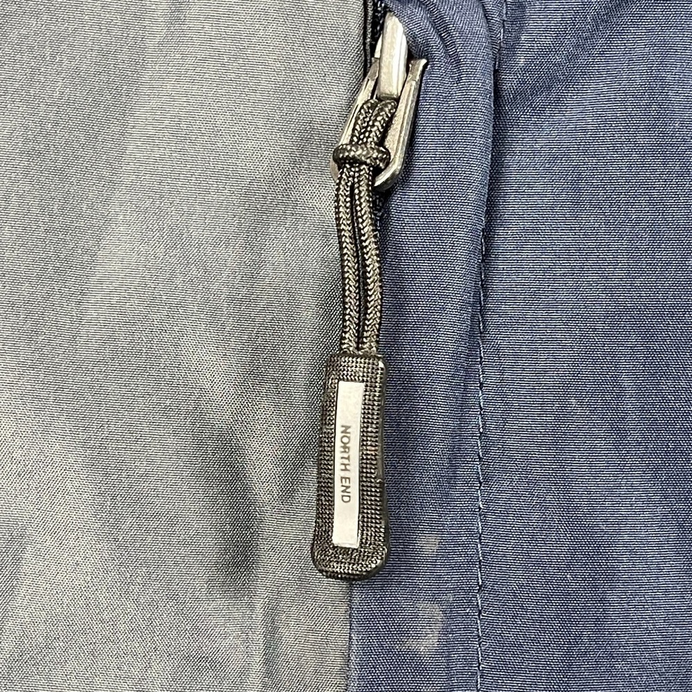 BG Jacket Mens XXL Blue Gray Full‎ Zip Vented Windbreaker Automotive Mechanic - Picture 12 of 16